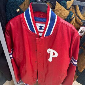 Philadelphia Phillies Leather Starter Jacket